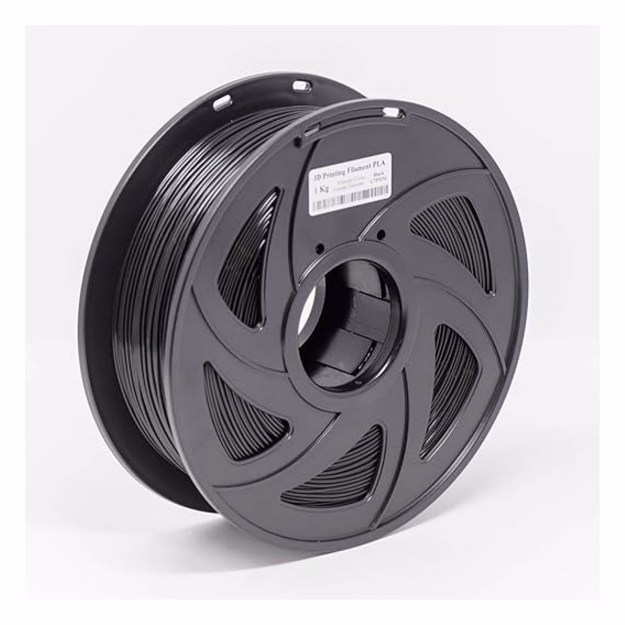 PLA 3D Printer Filament 1.75mm - 1kg (2.2lbs) Black - Premium Biodegradable PLA for 3D Printing - Low Clogging, Strong Adhesion, Smooth Printing