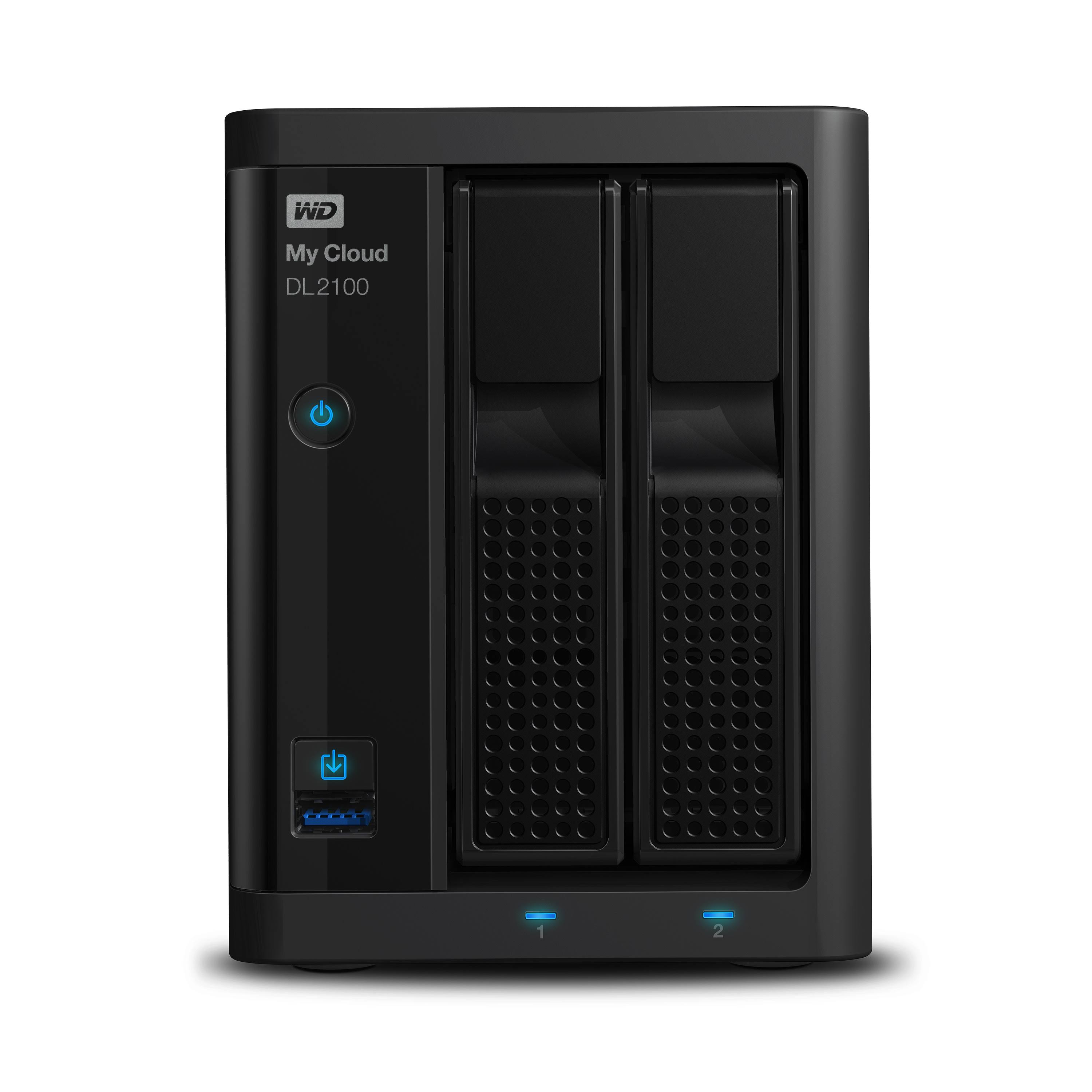 WD My Cloud DL2100 WDBBAZ0120JBK 2-Bay NAS Server - SATA 6Gb/s - 2 x 6 TB