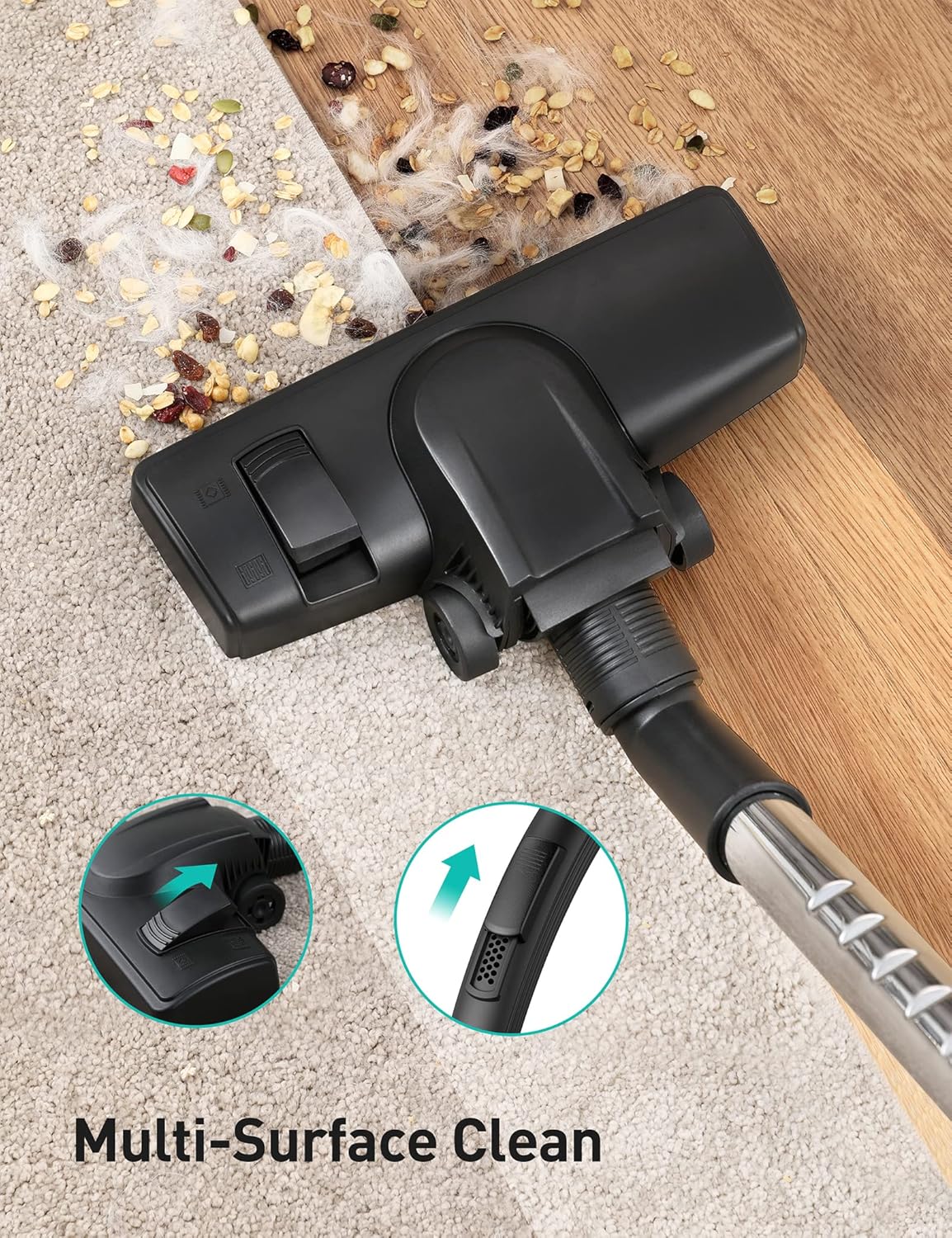 Aspiron Canister Vacuum Cleaner and Cordless Handheld Vacuum Cleaner
