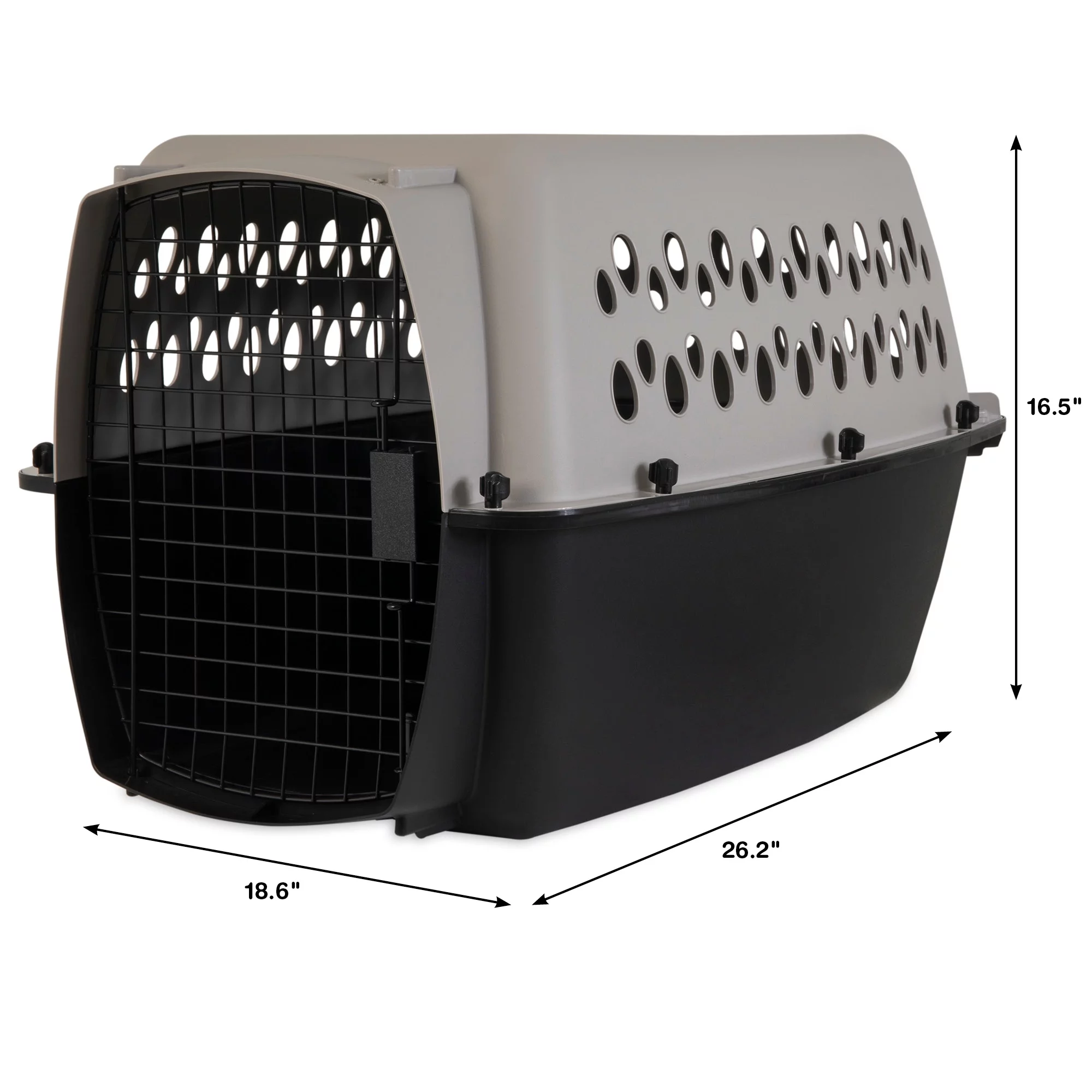 Vibrant Life Pet Kennel 19 X-Small Plastic Dog Crate Portable Carrier for Pets Up To 10 lbs