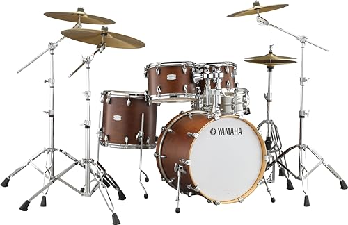 Yamaha Tour Custom Maple 4pc Standard Shell Pack, Chocolate Satin