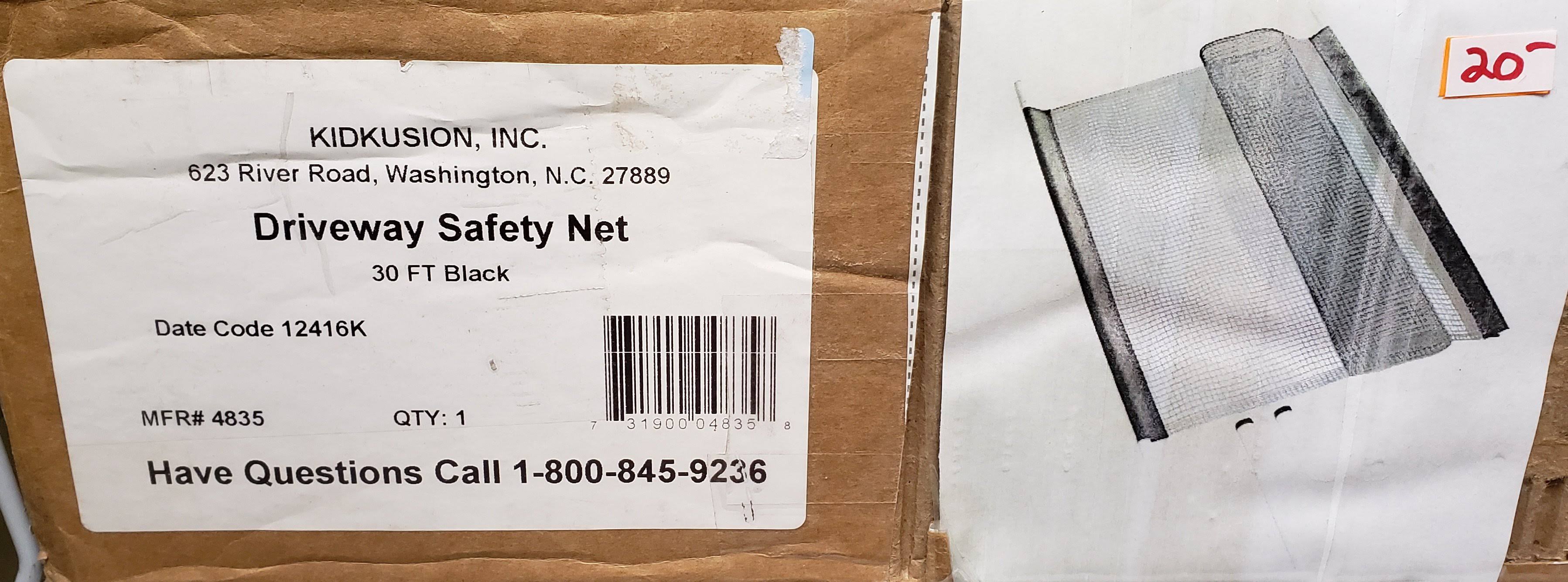Kidkusion 30& Driveway Safety Net - Black