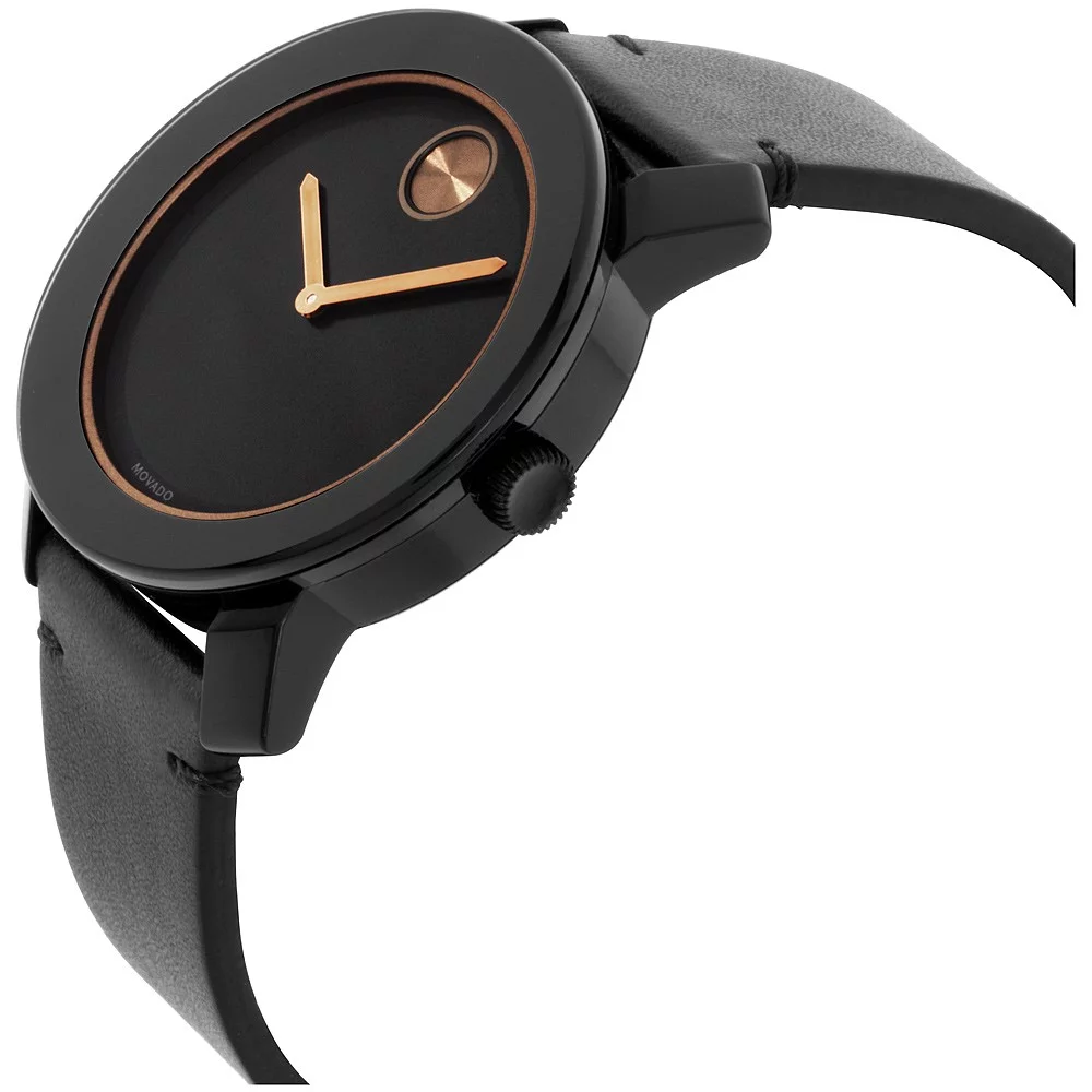 Movado Bold Leather Mens Watch 3600297 - Radiant Selections