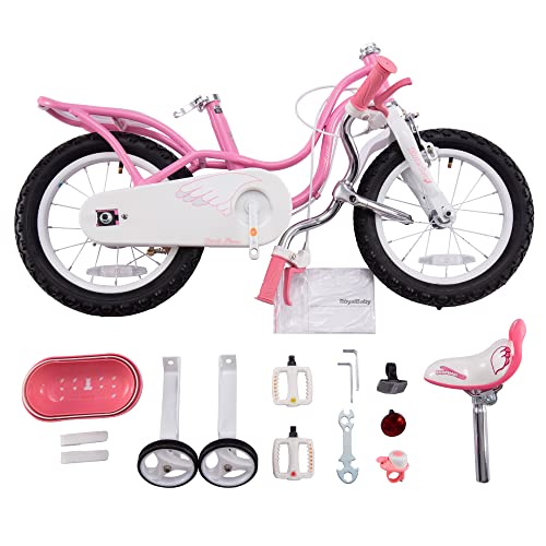 Royalbaby Princess Girls Kids Bike 12 14 16 18 20 Inch Children Bicycle with Basket for Age 3-12 Years