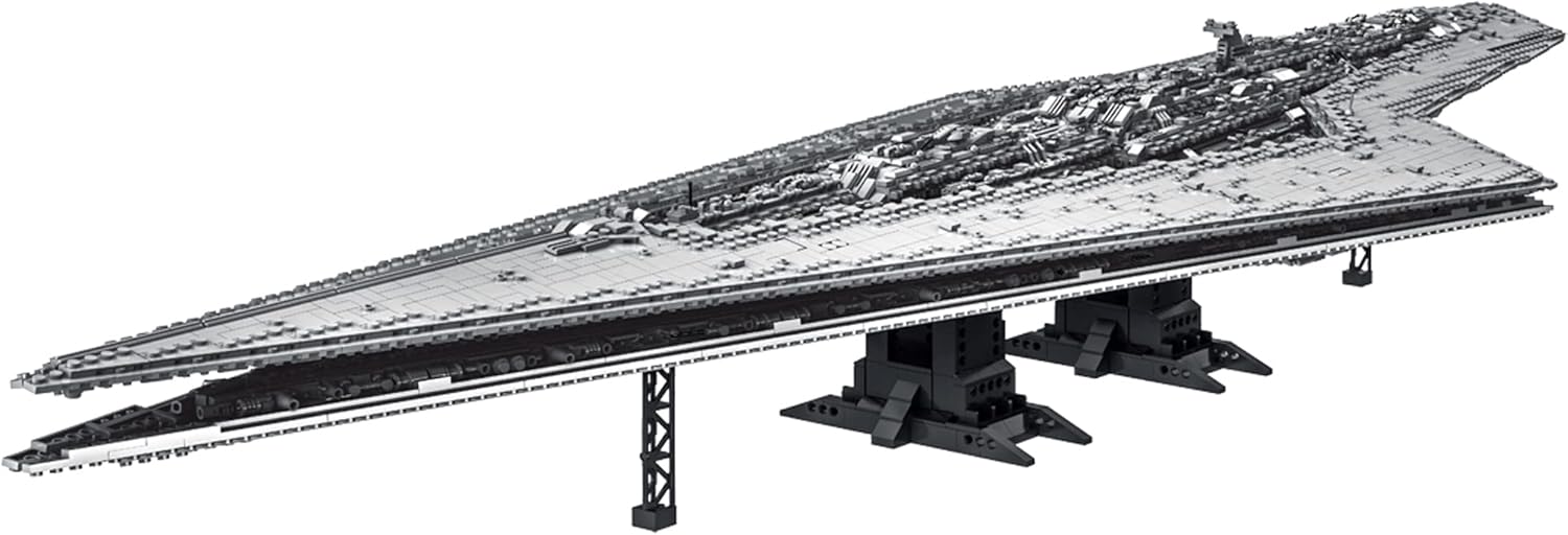Audio Star Imperial Wars Cruiser Destroyer - 7550+ pcs Super Star UCS Imperial Destroyer Model, Compatible with Lego Star Wars