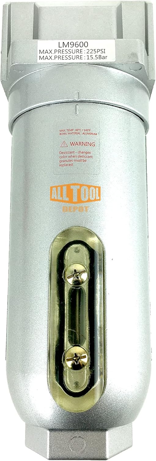 3/4 NPT Heavy Duty Compressed Air In Line Filter Desiccant Dryer Moisture Water Separator