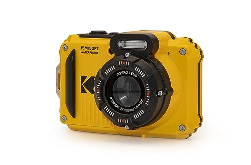 KODAK PIXPRO WPZ2 Rugged Waterproof Shockproof Dustproof WiFi Digital Camera 16MP 4X Optical Zoom 1080P Full HD Video Vlogging Camera 2.7" LCD