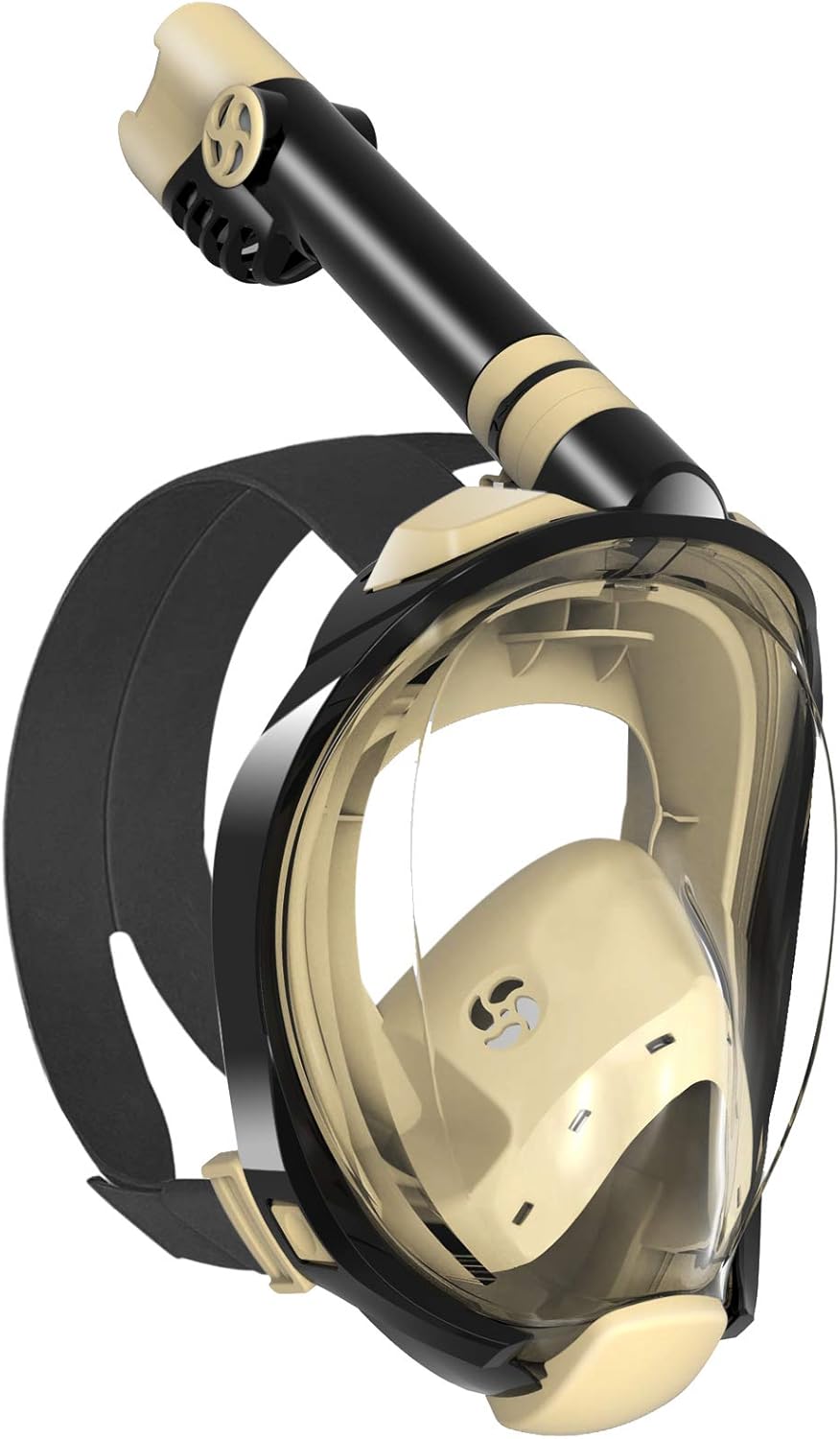 W WSTOO Snorkel Mask with Latest Dry Top Breathing System,Fold 180 Degree Panoramic View Full Face Snorkel Mask Anti-Fog Anti-Leak with Camera Mount