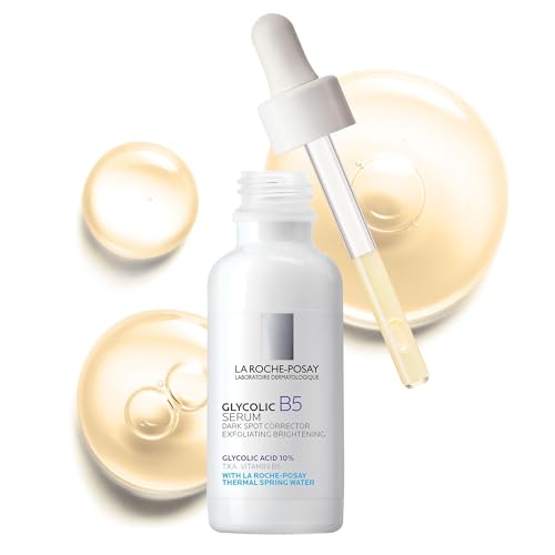 La Roche-Posay Glycolic Acid Serum with Kojic Acid and Vitamin B5, Reduces Dark Spots and Discoloration