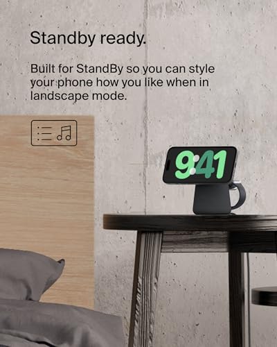 Belkin 2-in-1 MagSafe Wireless Charging Dock 15W Fast Charge iPhone Charger Compatible with iPhone 16, 15, 14, and 13 Series, AirPods