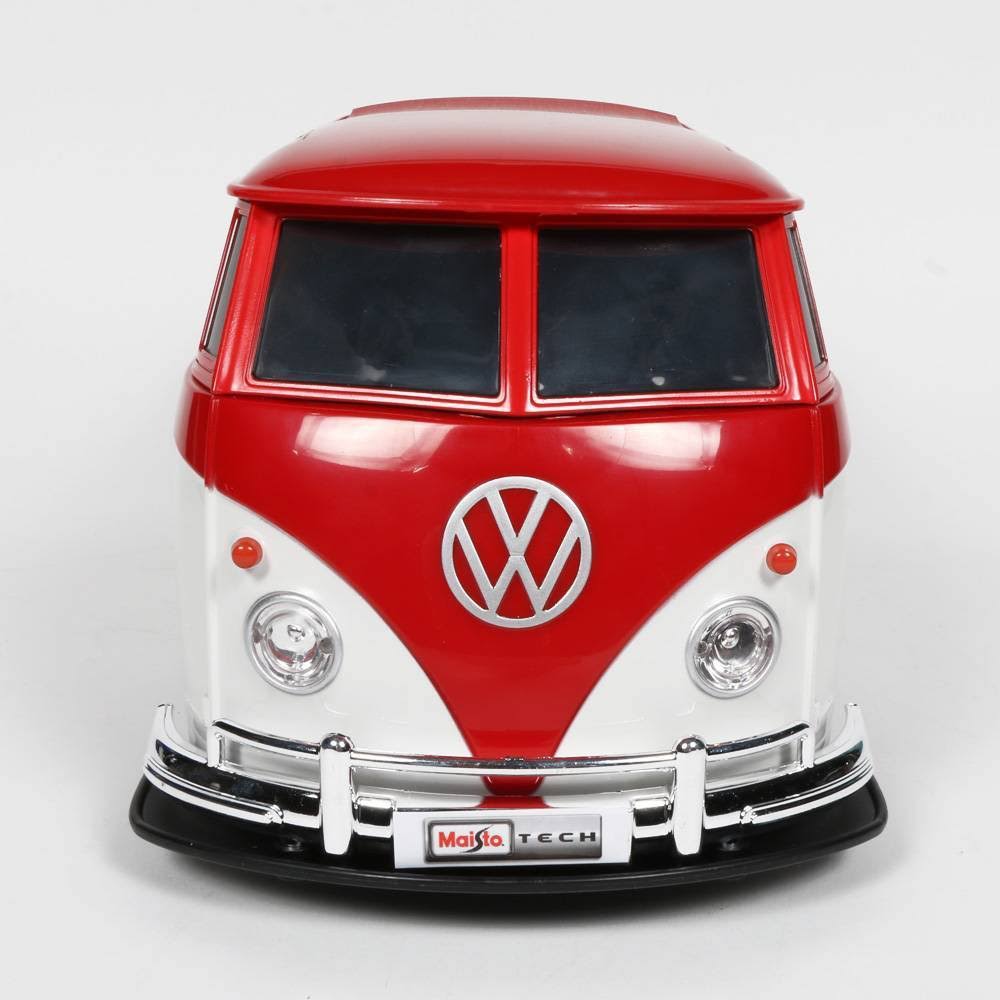Maisto RC 110 Scale Volkswagen Van Samba Radio Control Vehicle, Red