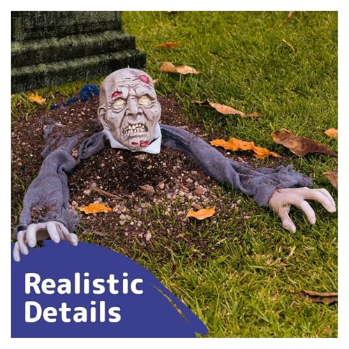 Holiday Decoration Halloween Hanging Zombie and Groundbreaker Decoration for The Best Halloween Decorations Zombie Outdoor Prop with Flowing Robe