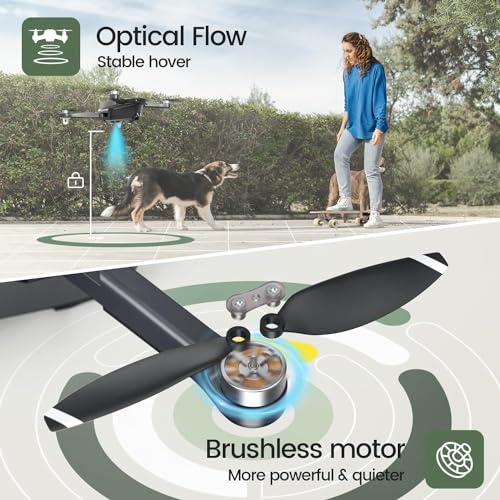 Holy Stone GPS Drone with 4K Camera for Adults, HS175D RC Quadcopter with Auto Return, Follow Me, Brushless Motor, Circle Fly, Waypoint Fly