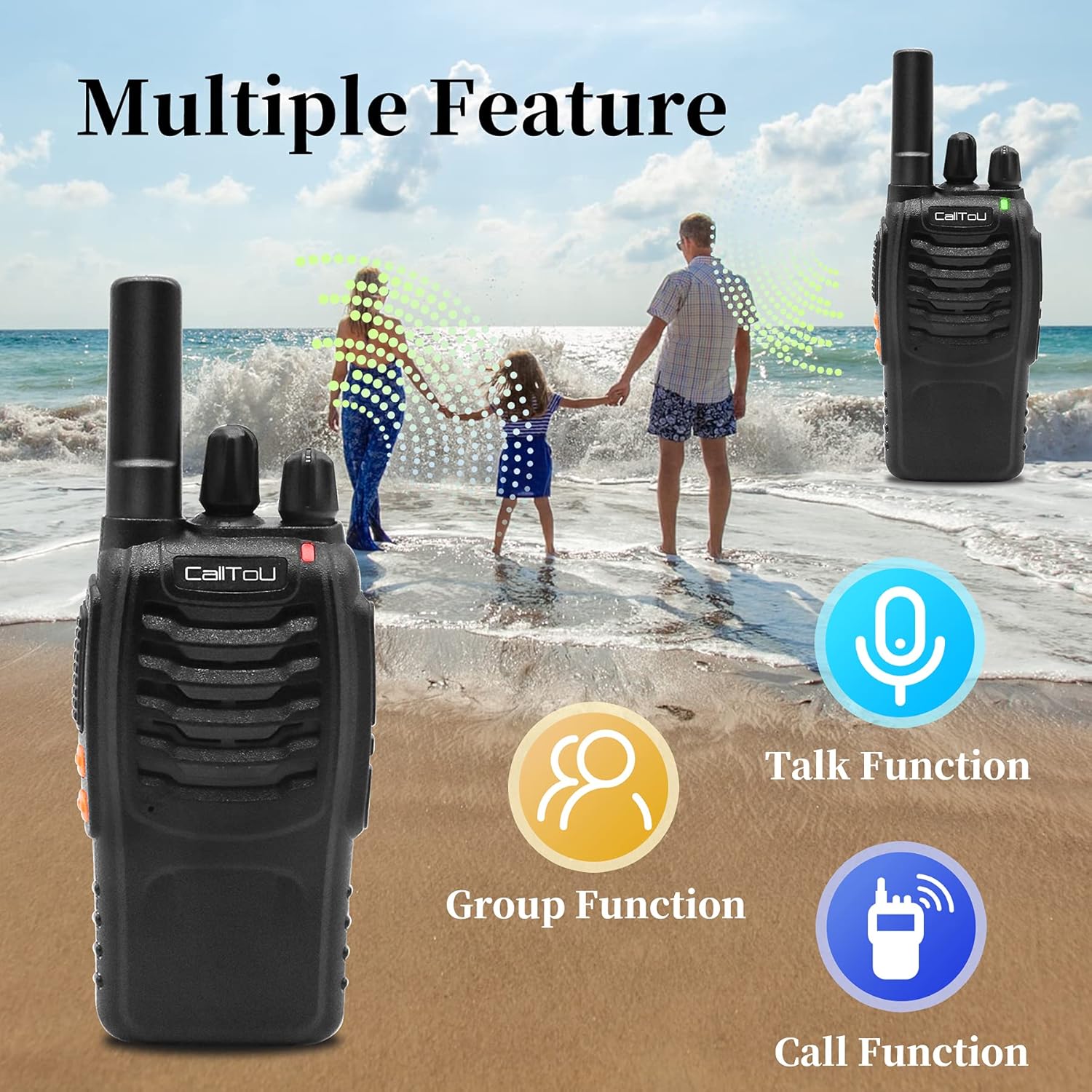 CallToU Wireless Intercom for Home,Caregiver Walkie Talkies for Seniors/Elderly/Patient/Disabled