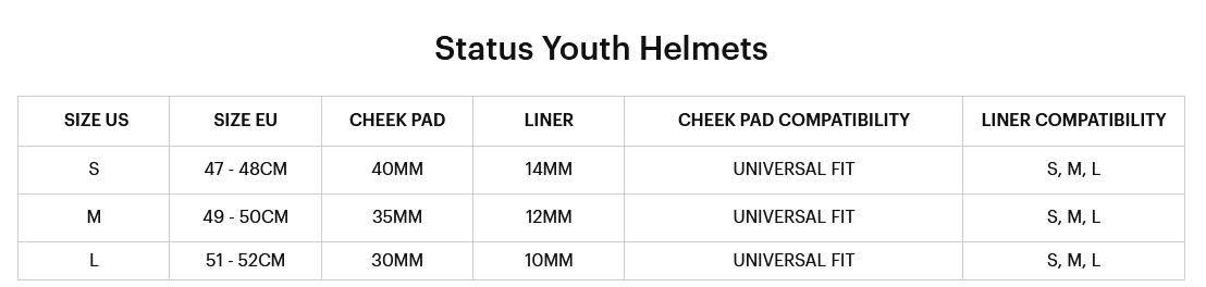 100% Status Helmet Carby/Charcoal, M
