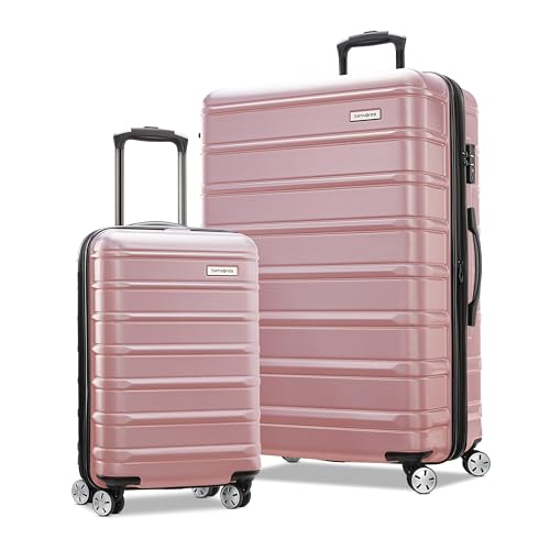 Samsonite Omni 2 Hardside Expandable Luggage with Spinner Wheels, 2-Piece Set (19/24), Lagoon Blue