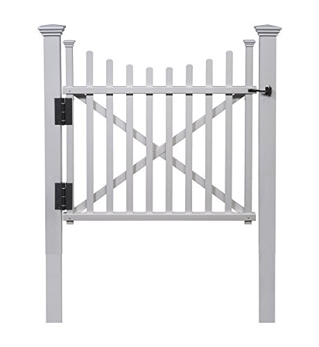 Zippity Outdoor Products ZP19060 Keswick No-Dig Vinyl Kit 2-Pack (44" H x 42" W) Privacy Screen and Fence + Zippity Outdoor Products ZP19019