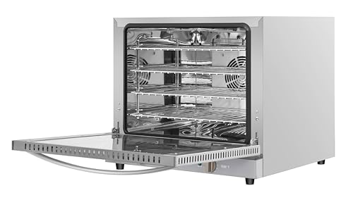 KoolMore 32 in. Commercial Countertop Convection Oven, Holds Full Size Pans, 4 Racks and 3500W of Power, 240V in Stainless-Steel