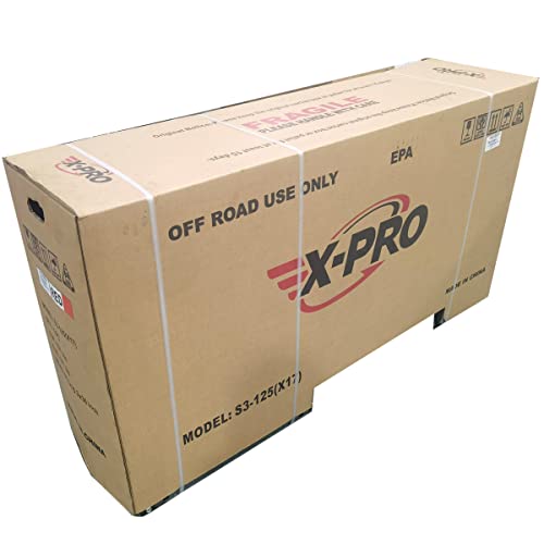 X-PRO X17 125cc Automatic Transmission Dirt Bike with Electric Start, Big 17"/14" Tires!