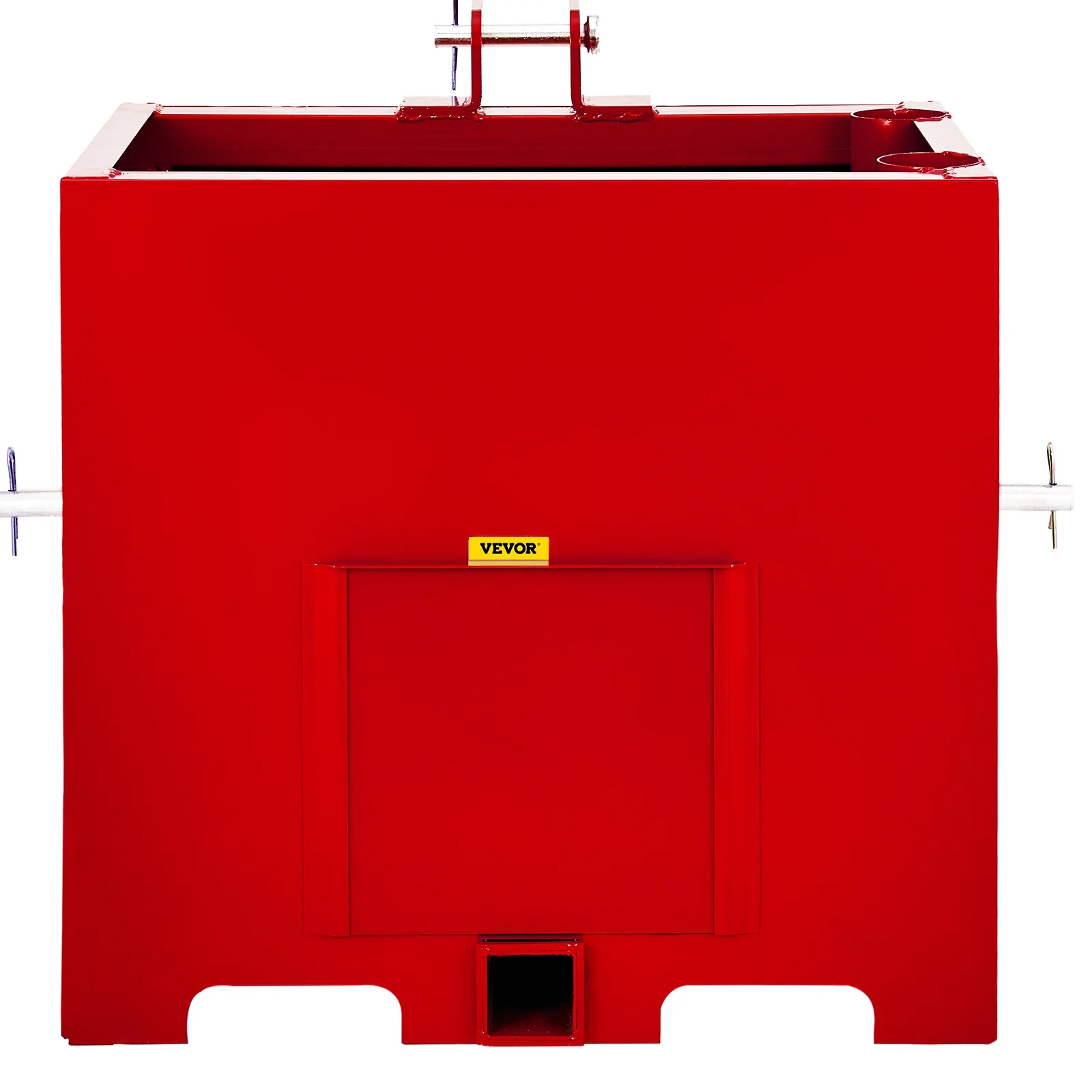 VEVOR 3 Point Ballast Box, 800lbs Capacity Hitch Ballast Box, Standard 2'' Hitch Receiver, Tractor Ballast Box with 5cu.ft Volume, Heavy Duty Steel
