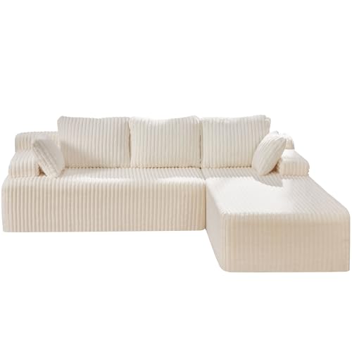 Modular Sectional Sofa Couches L-Shape Couch 3 Seat Modular Sofa Memory Foam Sectional Couches for Living Room