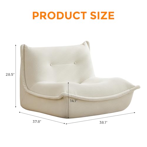 Bean Bag Chairs for Adults Giant BeanBag Chair Sofa Memory Foam Bean Bag Chair Couch with Ergonomic Design for Adults and Kids Home Living Room
