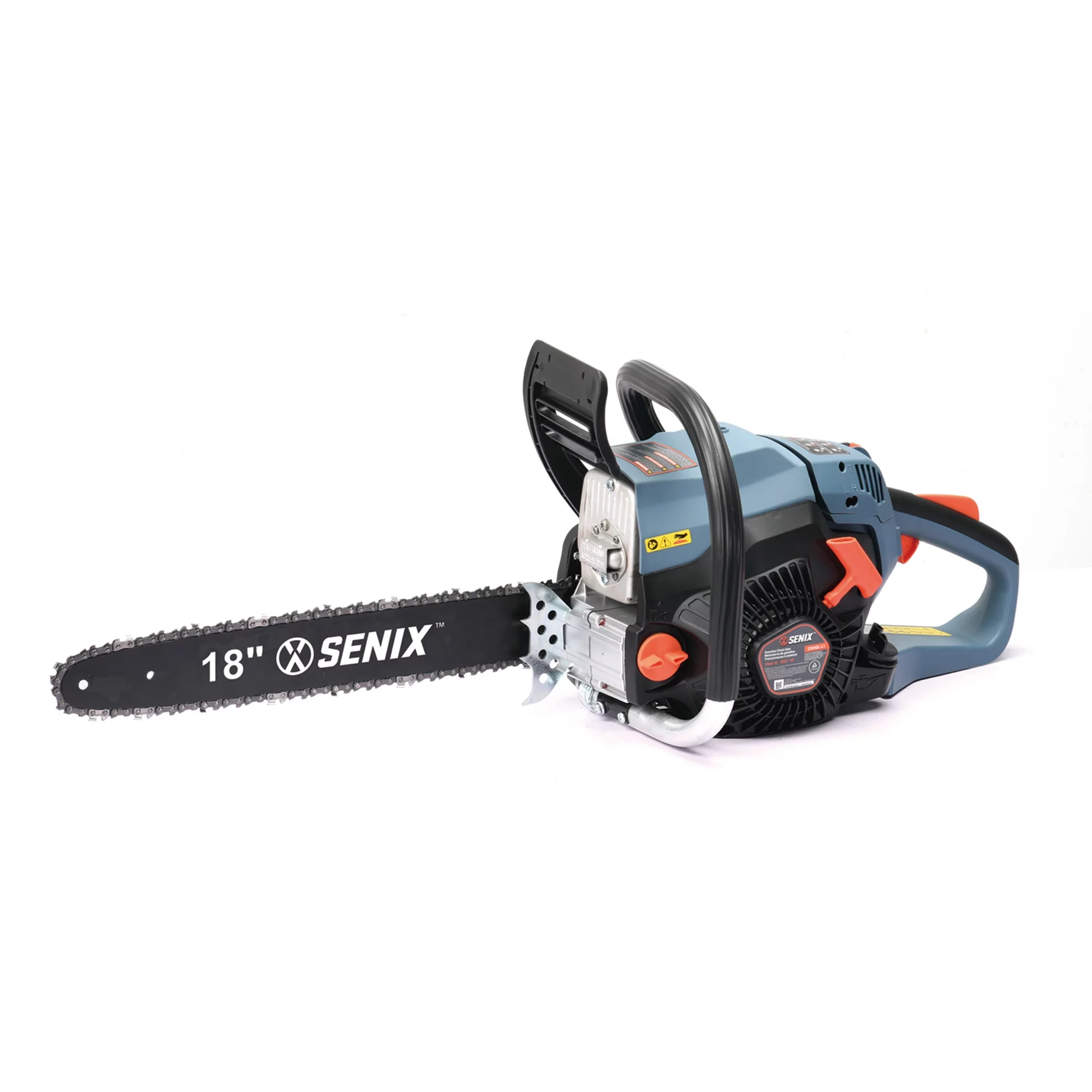 SENIX 49 cc 4-Cycle Gas Powered Chainsaw, 18-Inch Oregon Bar and Chain, CS4QL-L1