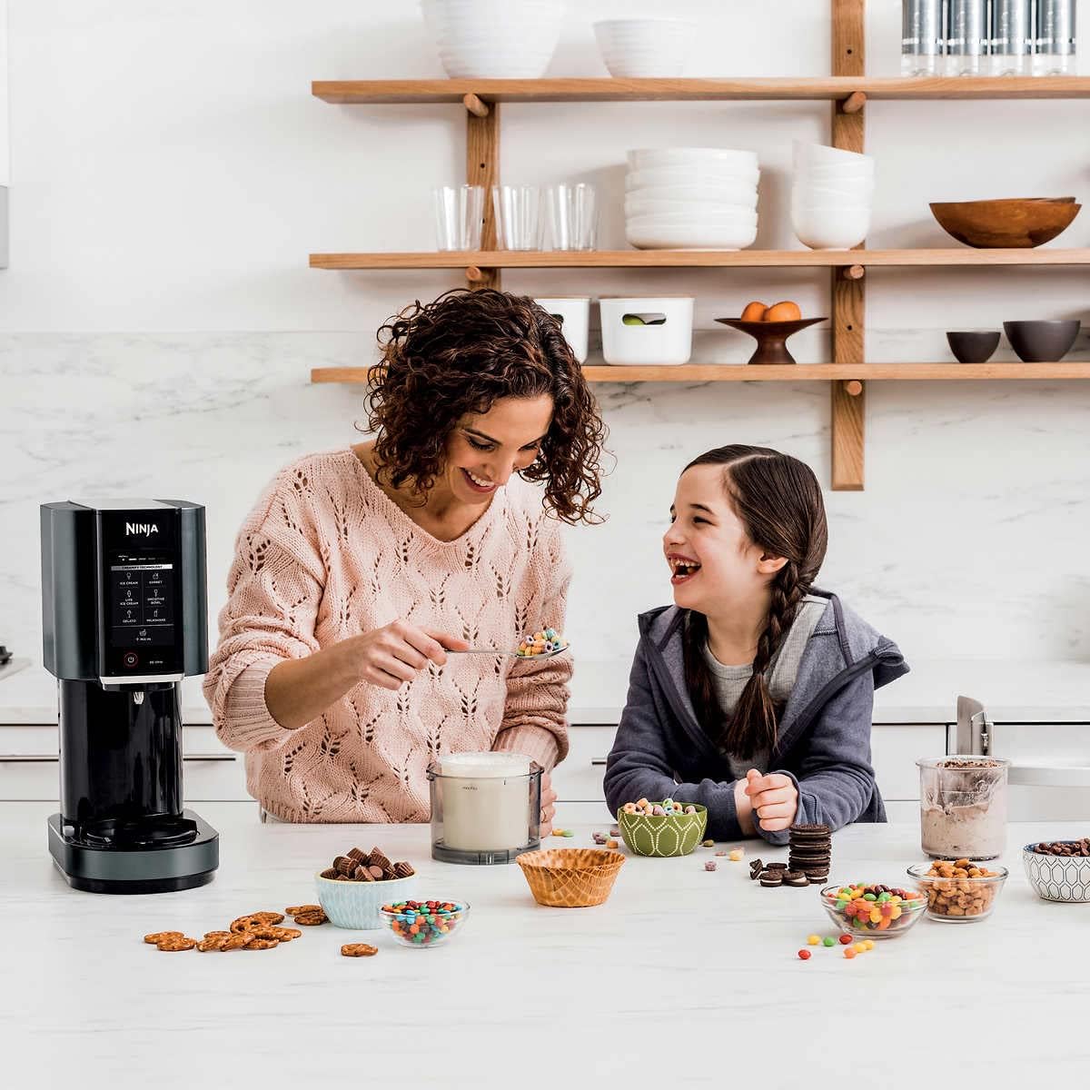 Ninja CN301CO CREAMi Ice Cream Maker, for Gelato, Mix-ins, Milkshakes, Sorbet, Smoothie Bowls & More, 7 One-Touch Programs