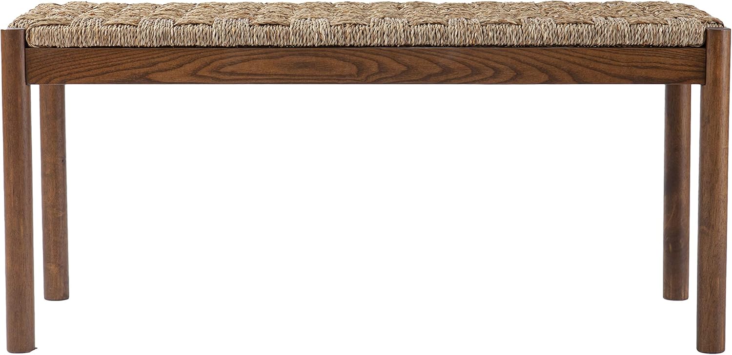 SEI Furniture Scalby Seagrass Bench, Brown/Natural