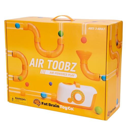 Fat Brain Toys Air Toobz, Air-Powered STEM Building Toys for Kids & Teens, Kids Building Toys, STEM Toys for 3+ Year Old