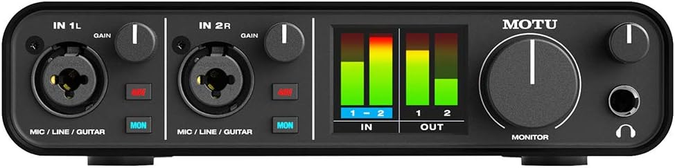 Motu M2 2x2 USB-C Audio Interface with XLR-XLR Cable Bundle