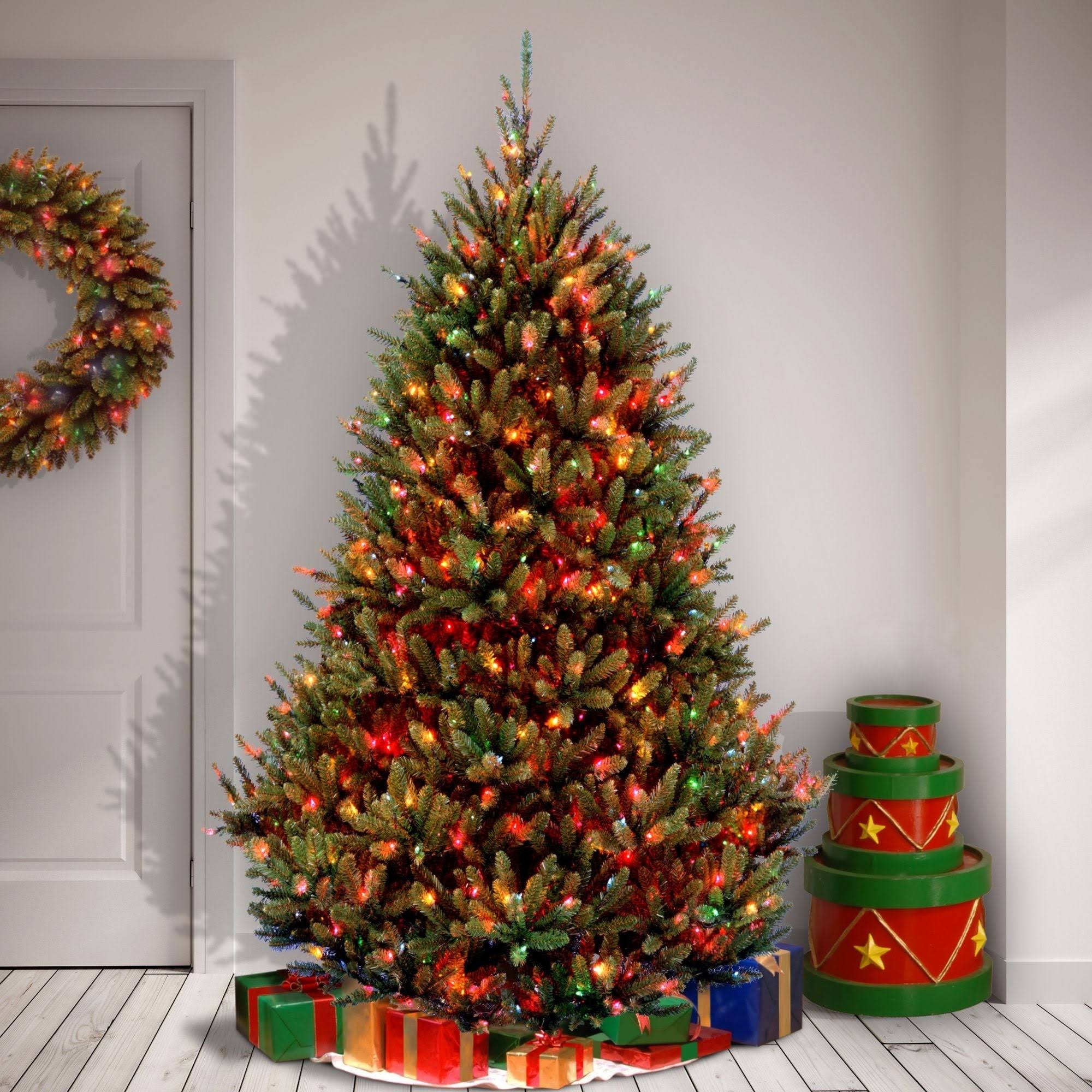 6.5& Natural Fraser Medium Fir Tree with Multi-Color Lights - 33368258