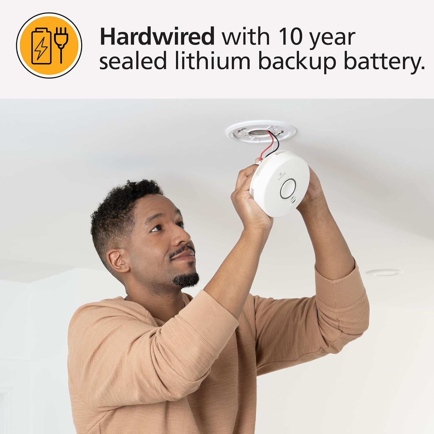 Kidde Smart Smoke & Carbon Monoxide Detector & Indoor Air Quality Monitor, WiFi, Alexa Compatible Device, Hardwired w/Battery Backup