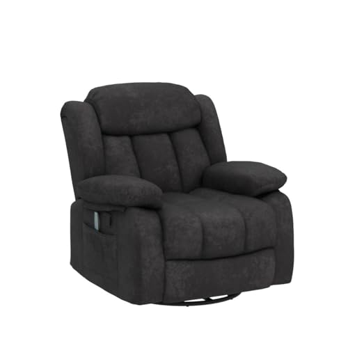 CANMOV Massage Swivel Rocker Recliner Chair with Heat and Vibration