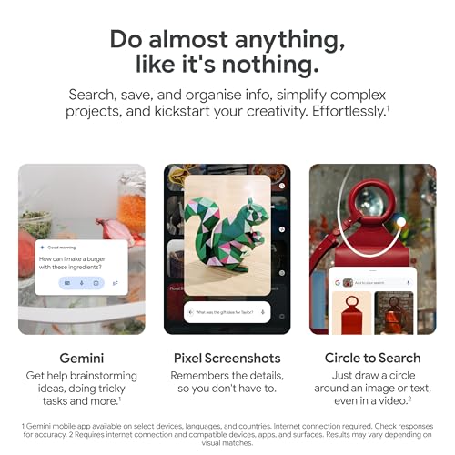 Google Pixel 9 Pro Fold - Unlocked Android Smartphone with Gemini - Advanced Triple Rear Camera System - Foldable Display - Hands-Free Video