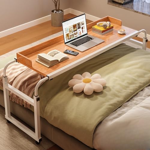 Bed Desk Over The Bed Table with Wheels Overbed Table Over The Bed Desk Over Bed Table Mobile Desk Bed Table with Wheels Computer Table for Bed