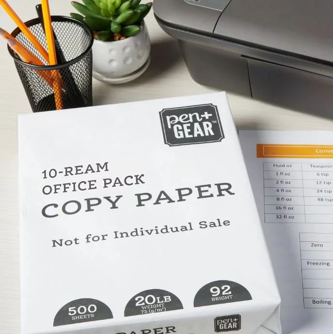 Pen+Gear Copy Paper, 8.5" x 11", 92 Bright White, 20 lb., 10 Ream Case (5,000 Sheets)
