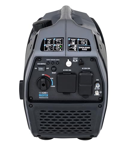 Pulsar Products GD400BN, 4000W Portable super-quiet Dual Fuel & Parallel Capability, RV-Ready, CARB Compliant