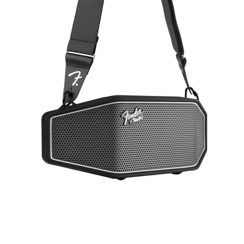 Fender x Teufel ROCKSTER CROSS Portable Wireless Bluetooth Speaker – Rugged, Waterproof, 16 Hours of Battery, Powerful Stereo Sound, Subwoofer