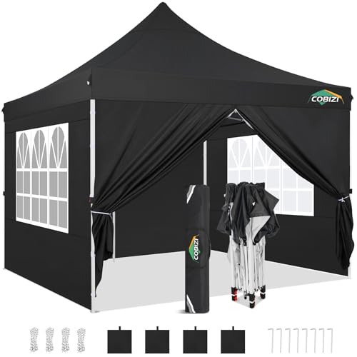 10x10 Pop Up Canopy Tent with 4 Sidewalls and Mesh Windows 2.0