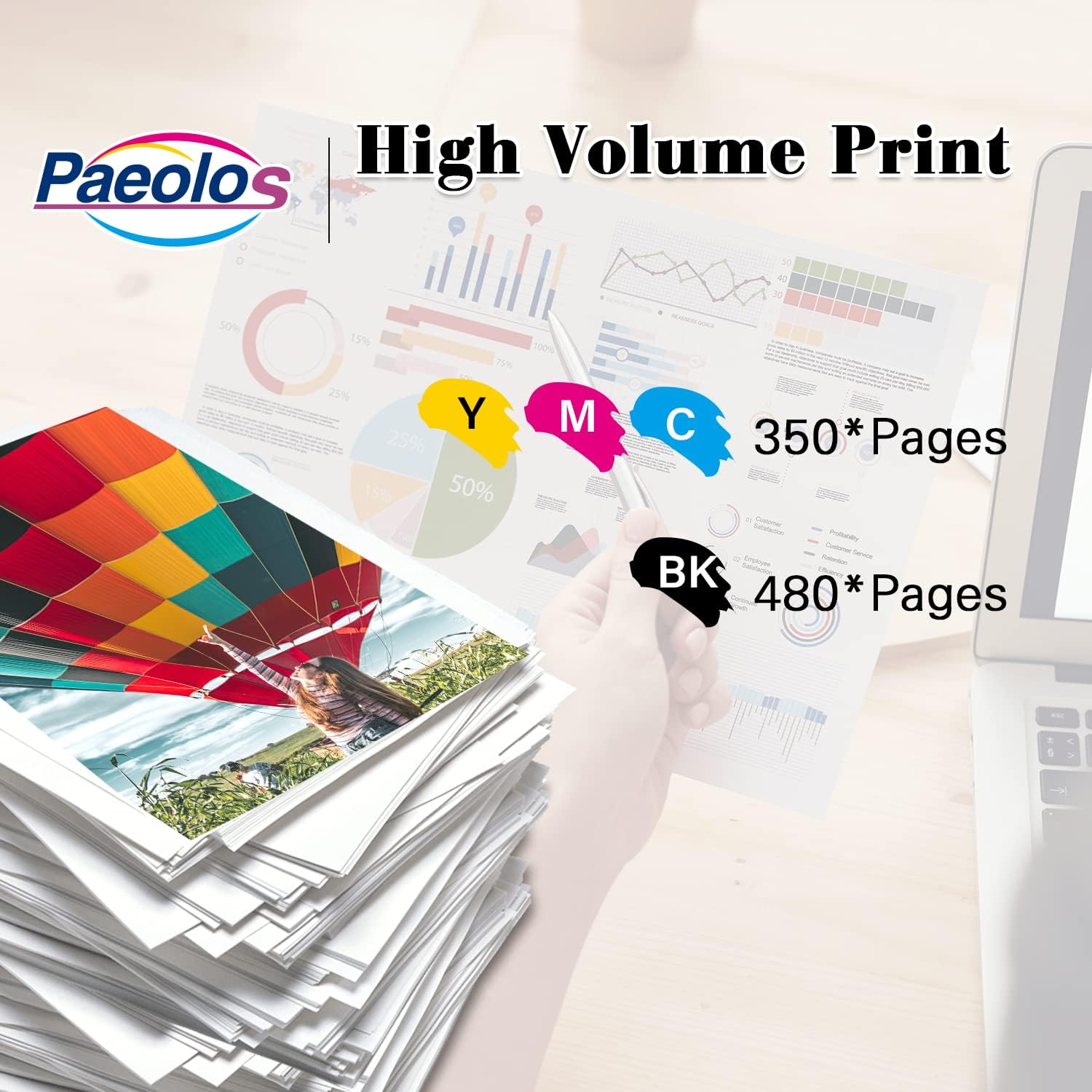 Remanufactured Ink Cartridges Replacements for HP 61 XL Work with Envy 4500 5530 OfficeJet 2620 4630 DeskJet 1000 1010 1050 1510 2050 2510 3000 3050