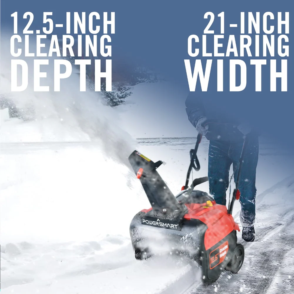 Powersmart 21 inch Single Stage Gas Snow Blower PSSW21