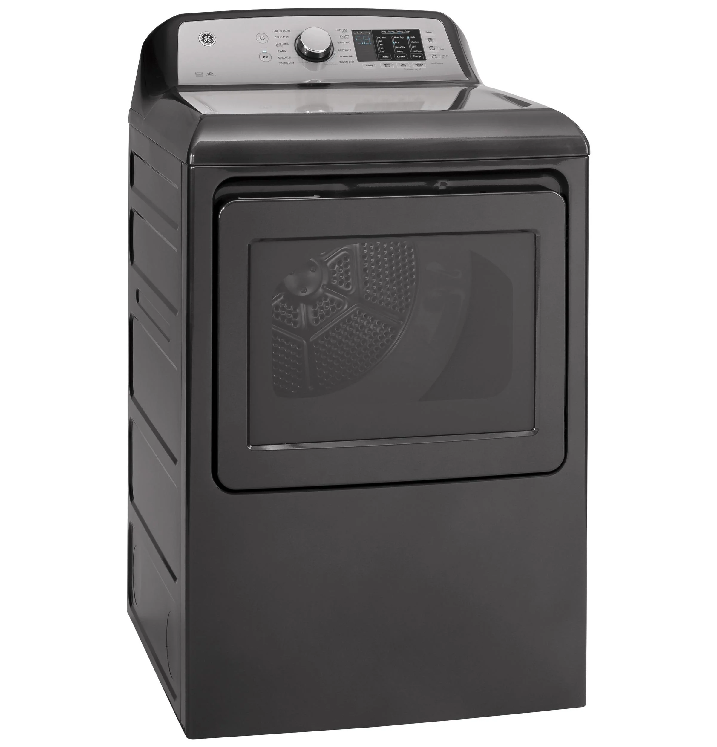 GE APPLIANCES GTD72EBPNDG GE(R) 7.4 cu. ft. Capacity aluminized alloy drum Electric Dryer with Sanitize Cycle and Sensor Dry