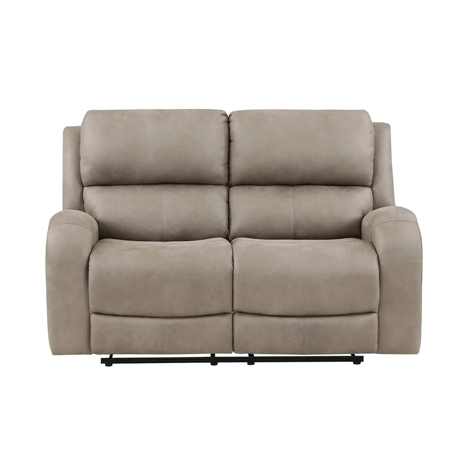 Lexicon Pagosa 2-Piece Polished Microfiber Reclining Sofa Set in Brown