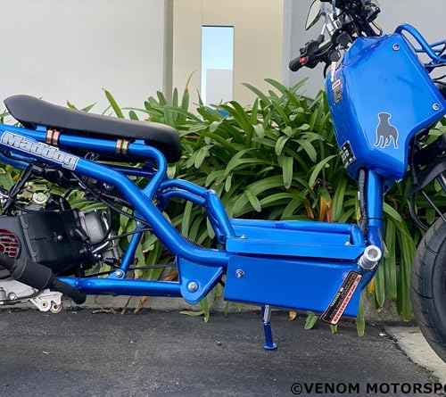 50cc Stretched Scooter Generation 1, Automatic Transmission, PMZ50-19, Wide 205/30-12 Rear Tire, Retro Speedometer, Gas Gauge