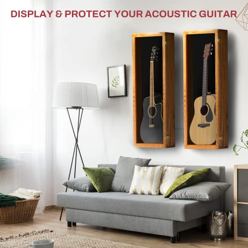 Acoustic Guitar Display Case - Acrylic Acoustic Guitar Case - Guitar Display Case Wall Mount