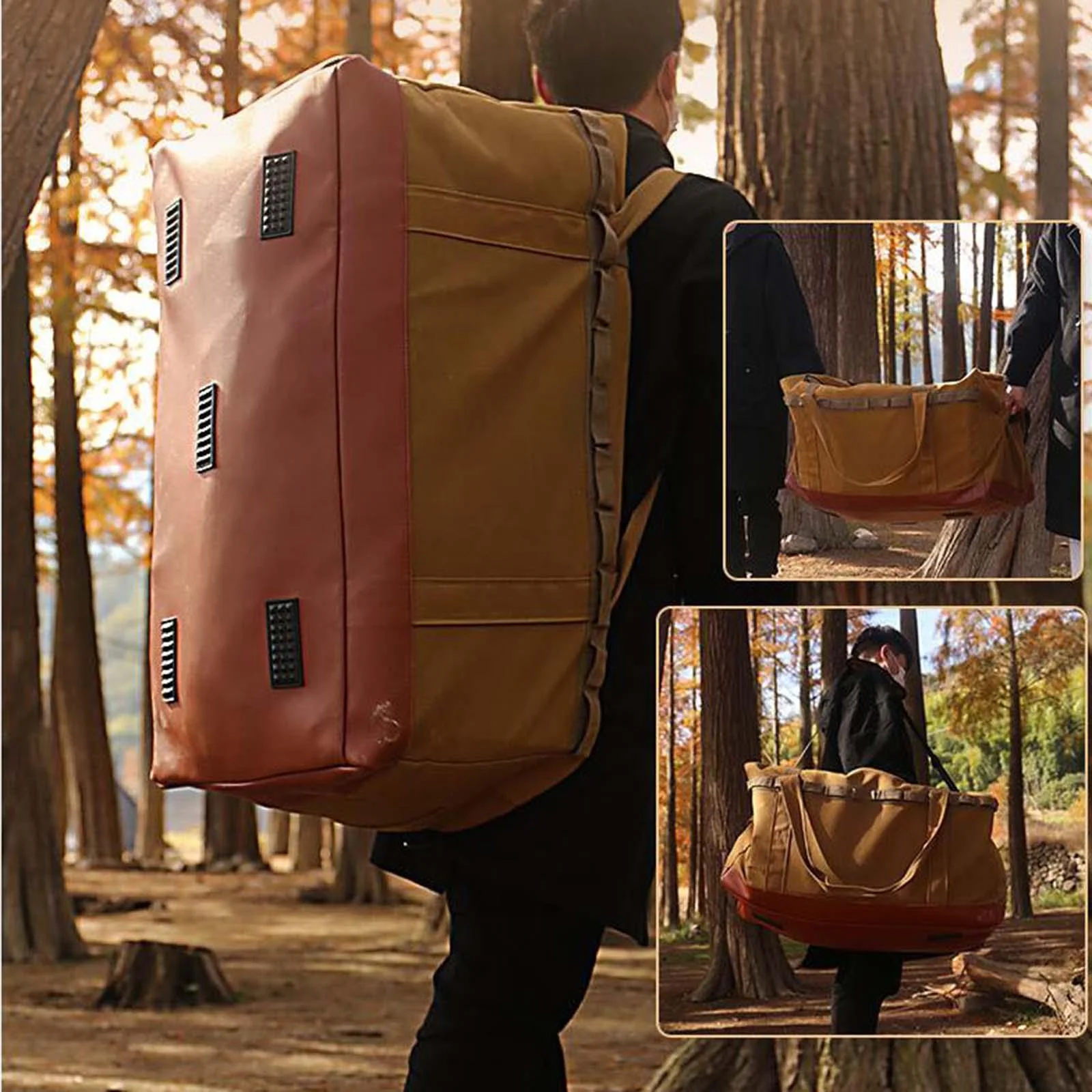 Duffel Tote Stuff Pouch Camping Tent Storage Bag for Tent Pegs Backpacking 120L 75x40x40cm