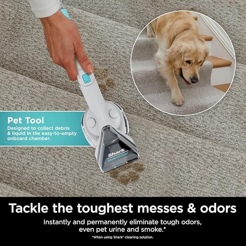 Shark StainStriker Portable Carpet Upholstery & Area Rug Cleaner, Bonus XL Tool & Full-Size Cleaning Solution, Stain & Odor Remover