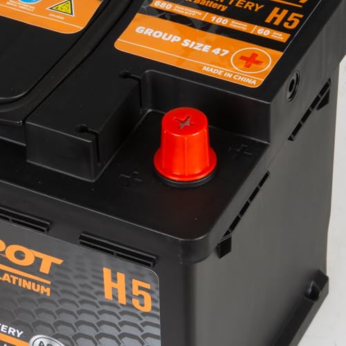 BCI Group 24F Car Battery, 12V 70Ah Automotive Battery Premium Maintenance Free AGM Batteries, 710CCA, 120RC, 36 Months Warranty