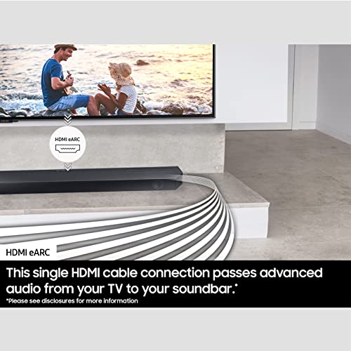 SAMSUNG Q990D 11.1.4ch Soundbar w/Wireless Dolby Atmos Audio, Rear Speaker Included, Q-Symphony, SpaceFit Sound Pro, Adaptive Sound